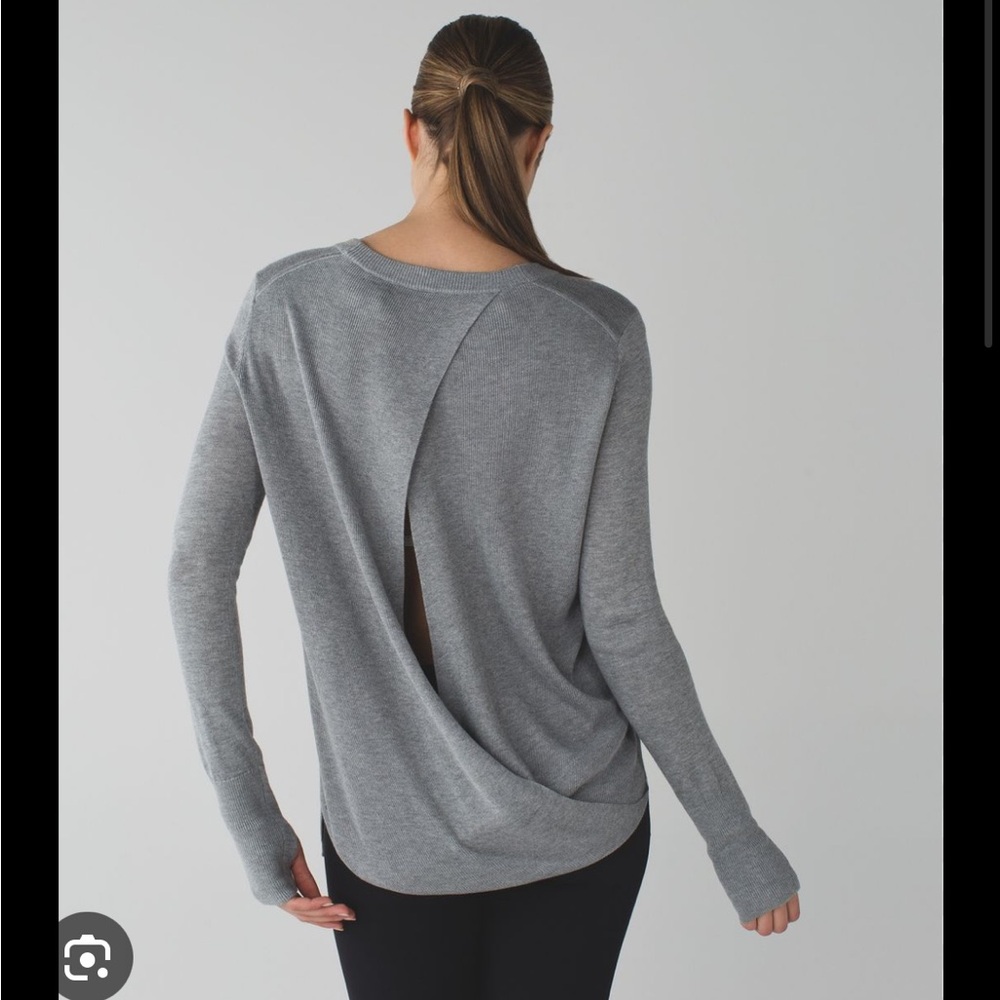 Lululemon cashmere blend Bring It Backbend Sweater